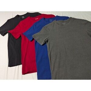 Express 4 Men's T-Shirt Lot (Medium) Black - Red - Blue - Gray